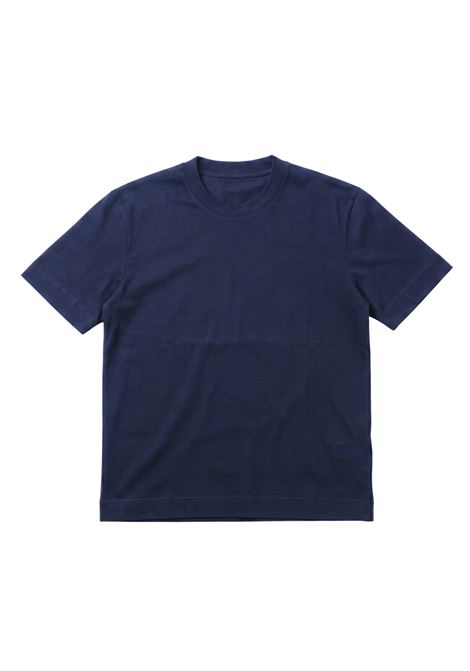 Paolo Pecora Men's Navy Blue Cotton Jersey T-shirt with Side Logo PAOLO PECORA |  | F022 40546685